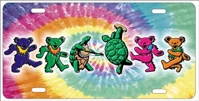 Personalized Front License Plates >> personalized novelty license plate Grateful Dead dancing bears and Terrapin turtles Custom ... Personalized Front License Plates >> personalized novelty license plate Grateful Dead dancing bears and Terrapin turtles Custom ...