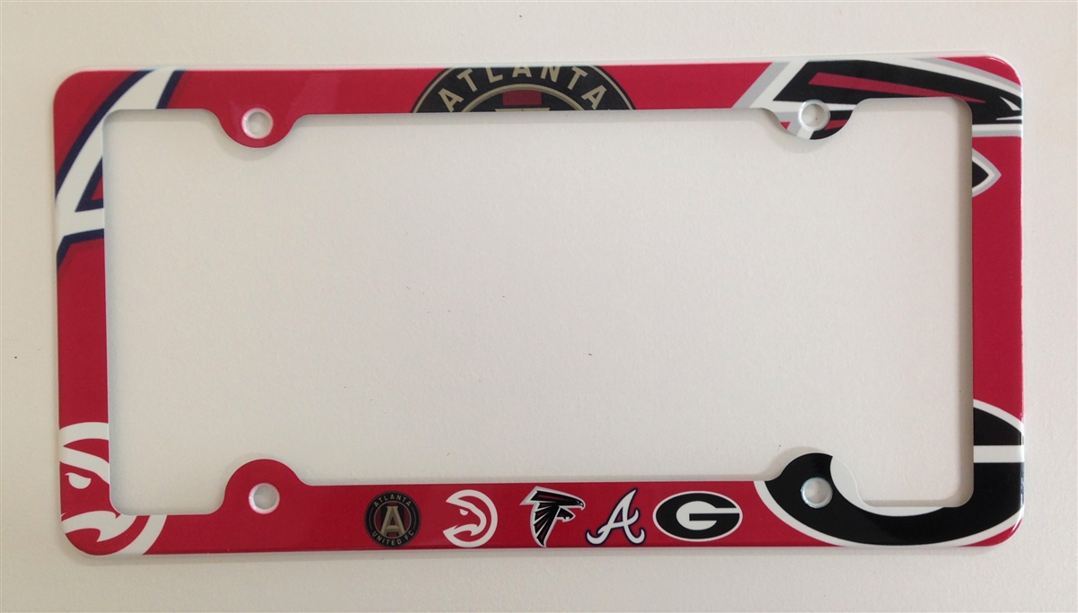 Atlanta sport teams License Plate Frame Decorative License Plate Holder