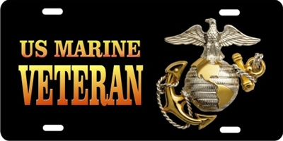 personalized novelty license plate Marine veteran car tag Custom ...