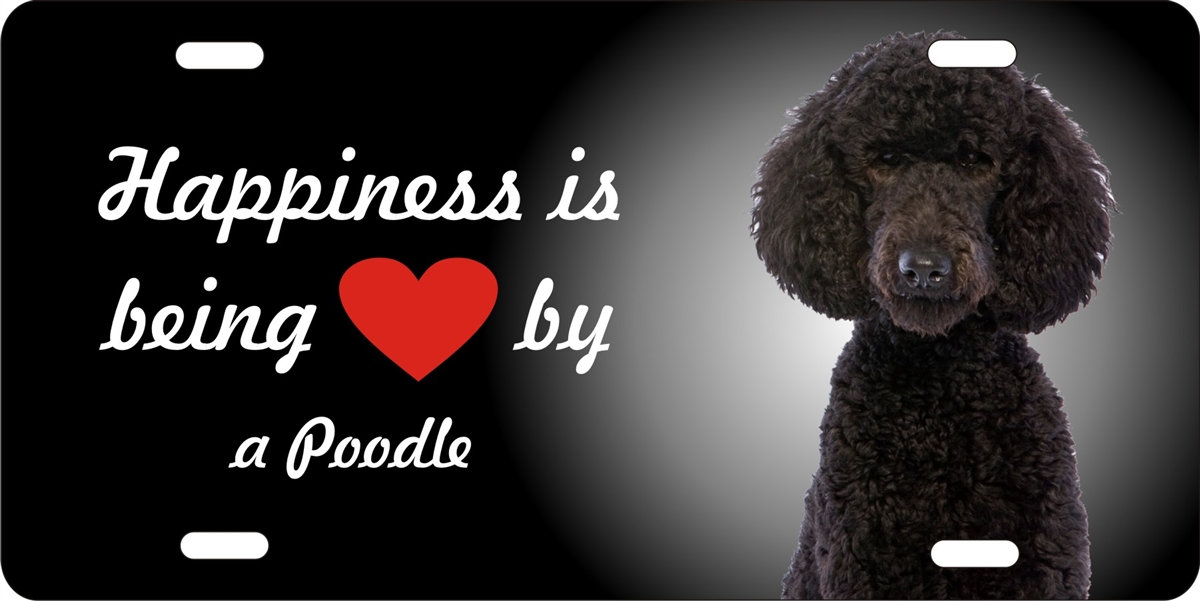 Poodle license outlet plate