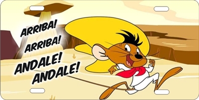 personalized novelty license plate speedy Gonzales arriba arriba andale ...