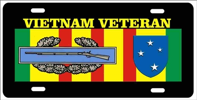 Vietnam veteran 1st Infantry Division personalized novelty Front ...