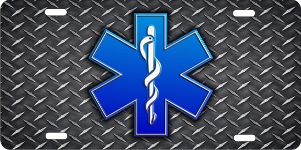EMS Emergency Medical Services License Plate Frame - Car Plate Frames 412