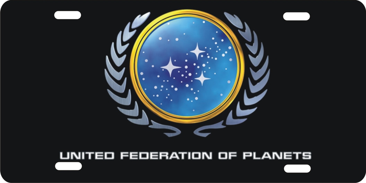 personalized novelty license plate star trek United Federation of ...