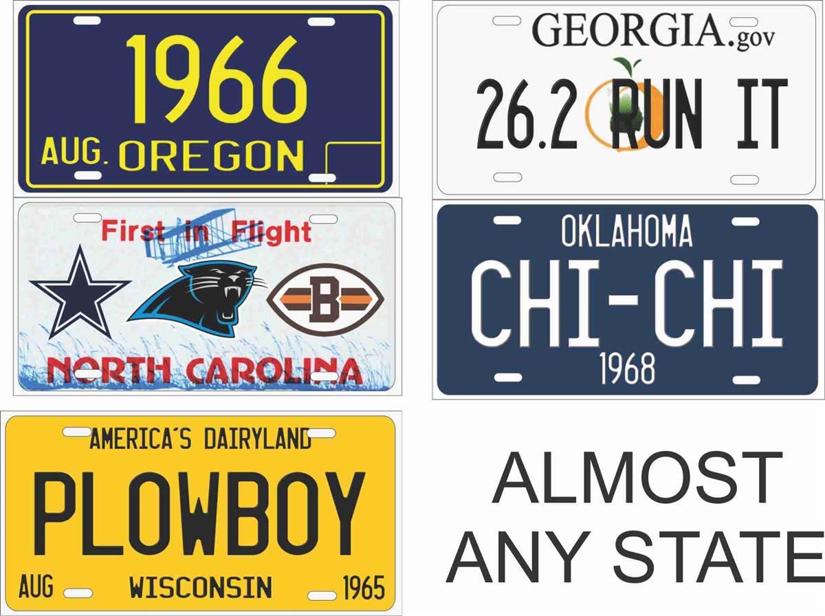 Custom State License Plate - 6x3, 50 States | Personalized New Jersey State  License Plate with Your Name, Text - UV Protected Kid License Plate for